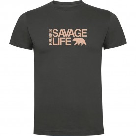 тениска,мъжки,тениски,kruskis,savage,life,short,sleeve,t,shirt,dark,grey,(grey)
