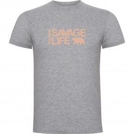 тениска,мъжки,тениски,kruskis,savage,life,short,sleeve,t,shirt,heather,grey,(grey)
