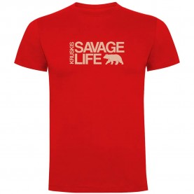тениска,мъжки,тениски,kruskis,savage,life,short,sleeve,t,shirt,red