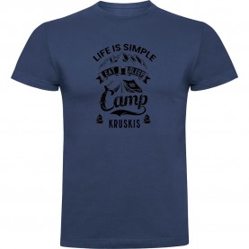 тениска,мъжки,тениски,kruskis,life,is,simple,short,sleeve,t,shirt,denim,blue,(blue)