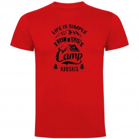 тениска,мъжки,тениски,kruskis,life,is,simple,short,sleeve,t,shirt,red