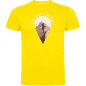тениска,мъжки,тениски,kruskis,soul,free,short,sleeve,t,shirt,yellow