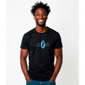 тениска,мъжки,тениски,kruskis,start,walking,short,sleeve,t,shirt,black,(black)