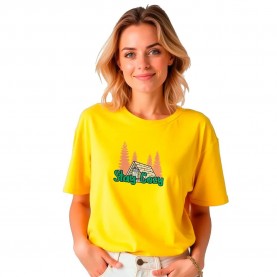 Тениска Kruskis Stay Cozy short sleeve T-shirt - Yellow (Yellow) тениска,дамски,тениски,kruskis,stay,cozy,short,sleeve,t,shirt,yellow,(yellow)