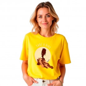Тениска Kruskis Take A Hike short sleeve T-shirt - Yellow (Yellow) тениска,дамски,тениски,kruskis,take,a,hike,short,sleeve,t,shirt,yellow,(yellow)