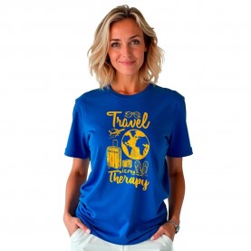 Тениска Kruskis Therapy short sleeve T-shirt - Blue (Royal Blue) тениска,дамски,тениски,kruskis,therapy,short,sleeve,t,shirt,blue,(royal,blue)
