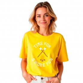 тениска,дамски,тениски,kruskis,time,for,more,fun,short,sleeve,t,shirt,yellow,(yellow)