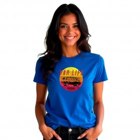 Тениска Kruskis Van Life Sunset short sleeve T-shirt - Blue (Royal Blue) тениска,дамски,тениски,kruskis,van,life,sunset,short,sleeve,t,shirt,blue,(royal,blue)