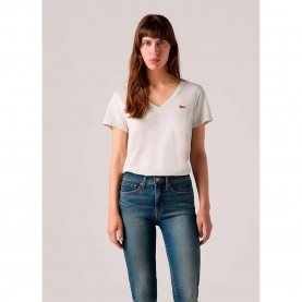 тениска,дамски,тениски,levi´s,®,perfect,short,sleeve,v,neck,t,shirt,orbit,heather,gray,(white)