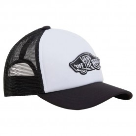 юношеска,шапка,всички,шапки,vans,classic,patch,curved,bill,trucker,junior,cap,black,white