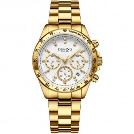Часовник Dissing Lady MK9 Swarovski D1530 woman watch - Golden часовник,часовници,dissing,lady,mk9,swarovski,d1530,woman,watch,golden