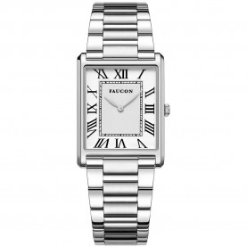 Часовник Faucon Carré F10037 watch - Silver часовник,часовници,faucon,carré,f10037,watch,silver