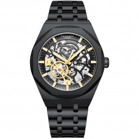 часовник,часовници,kensington,skeleton,k0060,watch,black
