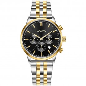 Часовник Lugano Gentleman L0113 watch - Golden часовник,часовници,lugano,gentleman,l0113,watch,golden