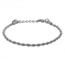 бижутерия,tom,morris,rope,stainless,steel,tm00032,bracelet,silver