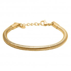 Tom morris Snake 18 ct. Goldplated Stainless Steel TM00035 bracelet - Golden бижутерия,tom,morris,snake,18,ct.,goldplated,stainless,steel,tm00035,bracelet,golden