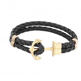 бижутерия,captena,synthetic,leather,du20058,bracelet,golden