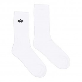 чорапи,мъжки,чорапи,alpha,industries,basic,socks,3,pairs,white