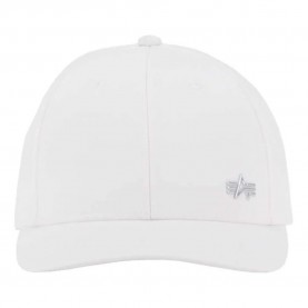 шапка,всички,шапки,alpha,industries,metal,label,cap,white,(white,metal,silver)