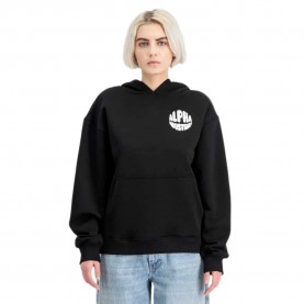 суичър,дамски,блузи,alpha,industries,logo,bp,hoodie,black