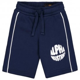 анцуг,детски,панталони,alpha,industries,logo,short,sweat,pants,blue