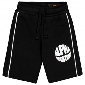 анцуг,детски,панталони,alpha,industries,logo,short,sweat,pants,black,(black)