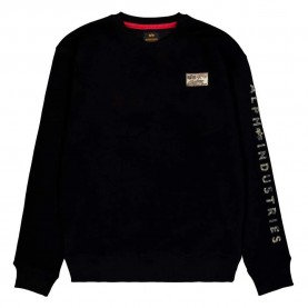 блуза,мъжки,пуловери,alpha,industries,camo,sleeve,sweatshirt,black
