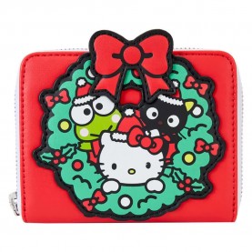 портфейли,и,портмонета,loungefly,sanrio,hello,kitty,christmas,wallet,red