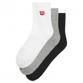 чорапи,мъжки,чорапи,wilson,quarter,top,socks,3,units,bright,white,black,(multicolor)
