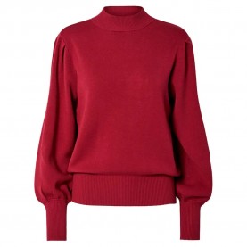 блуза,дамски,пуловери,дамски,плетени,дрехи,yas,fonny,sweater,tibetan,red,(red)