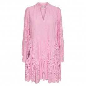 рокля,дамски,поли,и,рокли,yas,holi,long,sleeve,short,dress,pink