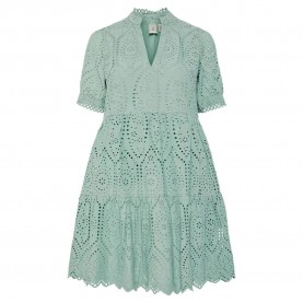 рокля,дамски,поли,и,рокли,yas,holi,short,sleeve,short,dress,green,(iceberg,green)
