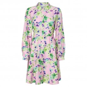 рокля,дамски,поли,и,рокли,yas,kaya,long,sleeve,short,dress,purple