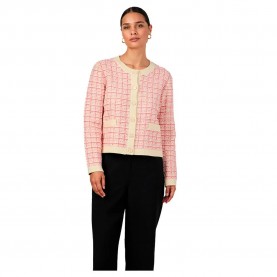 Жилетка Yas Livia cardigan - Pink (Birch / Raspberry Sorbet/Pirouette) жилетка,дамски,пуловери,дамски,плетени,дрехи,yas,livia,cardigan,pink,(birch,raspberry,sorbet,pirouette)