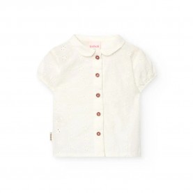 риза,с,къс,ръкав,детски,ризи,boboli,batiste,embroidered,short,sleeve,shirt,beige,(chemical,white)