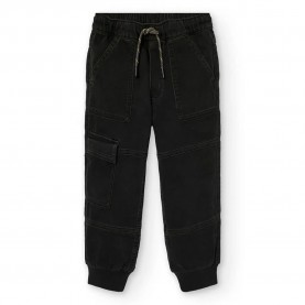 Панталони Boboli Denim Knit pants - Black (Black) панталони,мъжки,панталони,дамски,панталони,boboli,denim,knit,pants,black,(black)