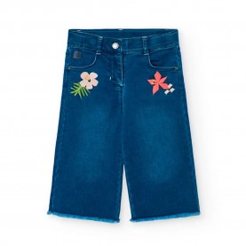 Панталони Boboli Denim Knit pants - Blue (Blue) панталони,мъжки,панталони,дамски,панталони,boboli,denim,knit,pants,blue,(blue)