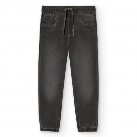Панталони Boboli Denim Knit pants - Black (Light Gray) панталони,мъжки,панталони,дамски,панталони,boboli,denim,knit,pants,black,(light,gray)