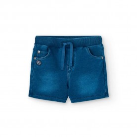 Поларени къси панталони Boboli Fleece Denim shorts - Blue (Blue) поларени,къси,панталони,мъжки,панталони,дамски,панталони,boboli,fleece,denim,shorts,blue,(blue)