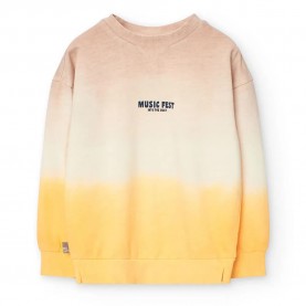 Поларена блуза Boboli Fleece Dye sweatshirt - Yellow (Stone) поларена,блуза,детски,блузи,boboli,fleece,dye,sweatshirt,yellow,(stone)