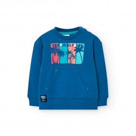 Поларена блуза Boboli Fleece sweatshirt - Blue (Indigo) поларена,блуза,детски,блузи,boboli,fleece,sweatshirt,blue,(indigo)
