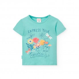 Тениска Boboli Knit short sleeve T-shirt - Blue (Aquarius) тениска,мъжки,тениски,дамски,тениски,boboli,knit,short,sleeve,t,shirt,blue,(aquarius)