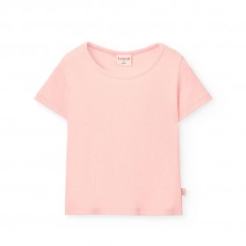 Тениска Boboli Knit short sleeve T-shirt - Pink (Flamingo 21) тениска,мъжки,тениски,дамски,тениски,boboli,knit,short,sleeve,t,shirt,pink,(flamingo,21)