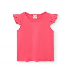 Тениска Boboli Knit short sleeve T-shirt - Pink (Raspberry) тениска,мъжки,тениски,дамски,тениски,boboli,knit,short,sleeve,t,shirt,pink,(raspberry)