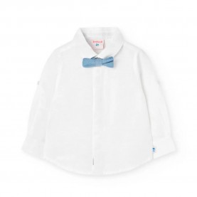 риза,с,дълъг,ръкав,детски,ризи,boboli,linen,long,sleeve,shirt,white,2,(white)