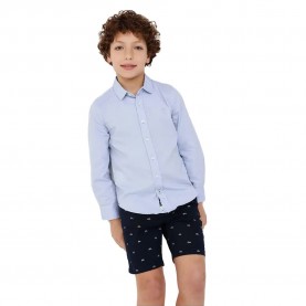 Риза с дълъг ръкав Boboli Oxford long sleeve shirt - Blue (Darling) риза,с,дълъг,ръкав,дамски,ризи,мъжки,ризи,boboli,oxford,long,sleeve,shirt,blue,(darling)