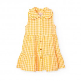 рокля,детски,поли,и,рокли,boboli,poplin,check,dress,yellow,(corn,paintings)