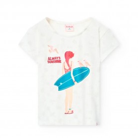 Тениска Boboli Stretch Knit short sleeve T-shirt - White (Chemical White) тениска,мъжки,тениски,дамски,тениски,boboli,stretch,knit,short,sleeve,t,shirt,white,(chemical,white)