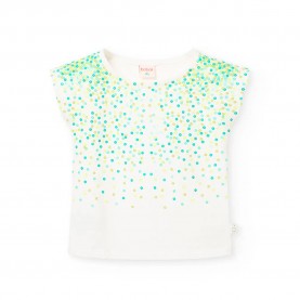 Тениска Boboli Stretch Knit short sleeve T-shirt - White (White 6) тениска,мъжки,тениски,дамски,тениски,boboli,stretch,knit,short,sleeve,t,shirt,white,(white,6)