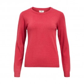 блуза,дамски,пуловери,дамски,плетени,дрехи,object,thess,sweater,karanda,red,melange,(red)